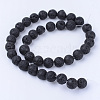 Natural Lava Rock Beads Strands X-G-Q462-8mm-24-2