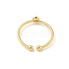 Brass Open Cuff Ring Settings KK-G518-02G-01-3