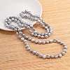 Natural Pearl Nuggets Beaded Necklace NJEW-P126-B-01D-01-1