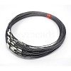201 Stainless Steel Wire Necklace Cord TWIR-SW001-10-1