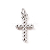 Brass Micro Pave Cubic Zirconia Charms KK-C012-43P-2