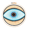 DIY Evil Eye Pattern Embroidery Painting Kits PW-WG85031-05-1