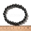 Hematite Beaded Stretch Bracelet BJEW-F203-10-4