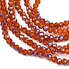 Electroplate Glass Beads Strands EGLA-A034-T4mm-I16-2