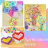 SUNNYCLUE 800Pcs 8 Colors Opaque Plastic Beads KY-SC0001-87-5