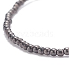 Glass Round Beaded Stretch Bracelet for Women BJEW-JB07911-01-4
