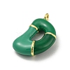 Brass Enamel Pendants X-KK-E093-03G-D-2