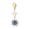 Evil Eye Glass & Resin Pendant Decoration HJEW-MZ00072-4