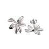 Non-Tarnish Flower 304 Stainless Steel Stud Earrings for Women EJEW-L272-031P-02-2