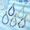 5Pcs 5 Colors Evil Eye Handmade Lampwork Beads Pendant Decoration HJEW-JM02328-2