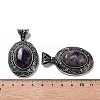 Natural Amethyst Pendants FIND-A041-01AS-05-3