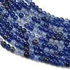 Natural Blue Aventurine Beads Strands G-Z116-A25-2mm-4