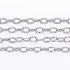 Tarnish Resistant 304 Stainless Steel Textured Cable Chains CHS-H006-01P-1