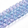 Baking Paint Transparent Glass Beads X1-DGLA-A035-T6mm-A06-1
