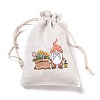 Christmas Cotton Cloth Storage Pouches ABAG-M004-02N-3