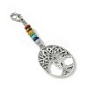 Alloy Tree of Life Pendant Decorations HJEW-JM01383-05-3