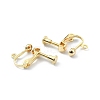 Brass Clip-on Earring Findings KK-P232-05G-2