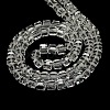 Faceted Cube Shaped Crystal Glass Beads Strands X-GLAA-F008-F01-3