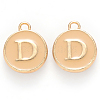 Golden Plated Alloy Enamel Charms X-ENAM-S118-06D-1