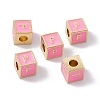 Rack Plating Brass Enamel Beads KK-B060-04G-05P-3