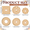 1 Set 6Pcs Wooden Bracelet Knitting Loom Boards TOOL-BC0002-99-2