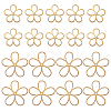 BENECREAT 20Pcs 2 Style Brass Filigree Joiners KK-BC0011-66-1