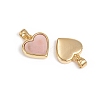 Natural Pink Shell Charms KK-L196-14A-2