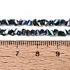 Electroplate Opaque Glass Beads Strands EGLA-Q139-01A-C17-4