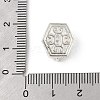 Brass Micro Pave Cubic Zirconia Beads KK-K297-28S-4