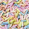 Baking Painted Glass Twist Bugle Beads SEED-C004-02A-3