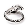 Dragon Alloy Cuff Rings for Men RJEW-F126-02AS-3