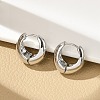 Brass Hoop Earrings for Women EJEW-U041-02P-1