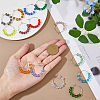 16Pcs 16 Colors Faceted Glass Beaded Wine Glass Charms AJEW-AB00065-3