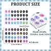 2Sheets 2 Styles Resin Doll Eyes Stickers AJEW-PH0008-85-2