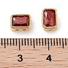 Brass Micro Pave Cubic Zirconia Beads KK-C051-48G-05-3