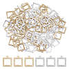 DICOSMETIC 100Pcs 2 Colors Brass Pendants KK-DC0003-09-1