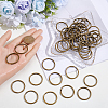 50Pcs Iron Keychain Clasps FIND-SP0005-56AB-3