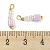 ABS Plastic Imitation Pearl Pendants KK-C046-03B-3