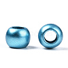 Rondelle Spray Painted Acrylic Beads ACRP-WH0003-01E-2