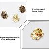 CHGCRAFT 12Pcs 3 Colors Alloy Shield Crown Brooch Pin JEWB-CA0001-17-4