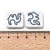 Handmade Porcelain Beads PORC-Z004-02G-3