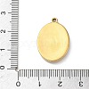 304 Stainless Steel Printed Religion Pendants STAS-G387-03G-11-3