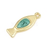 Brass Pendants KK-CBAAB9C-03G-01-3