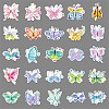 50Pcs Butterfly PET Waterproof Stickers PW-WGABAA5-01-4