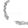 Brass Cable Chain M Charm Bracelet Making KK-U020-11P-3