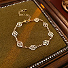 Hollow Out Brass Cloud Link Bracelets for Women FS-WGDE541-01-1