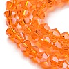 Transparent Electroplate Glass Beads Strands EGLA-A039-T2mm-A11-3