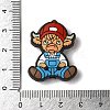 Overalls Red Hat Calf Cartoon Cowboy Silicone Focal Beads SIL-M006-03A-3