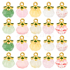 40Pcs 10 Colors Glass Pendants GLAA-GA0001-96-1