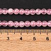 Natural Madagascar Rose Quartz Beads Strads X-G-D655-4mm-6